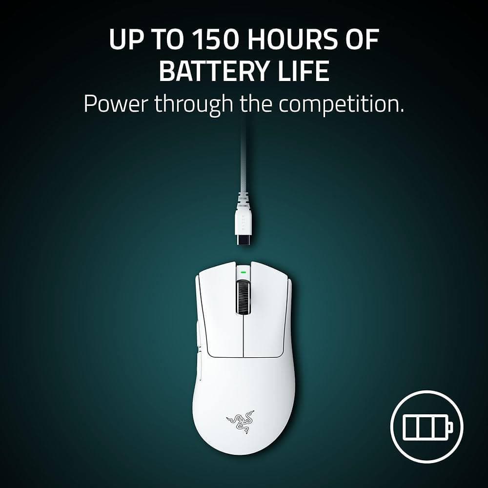 MOUSE RAZER DEATHADDER V4 PRO WHITE EDITION WIRELESS 2
