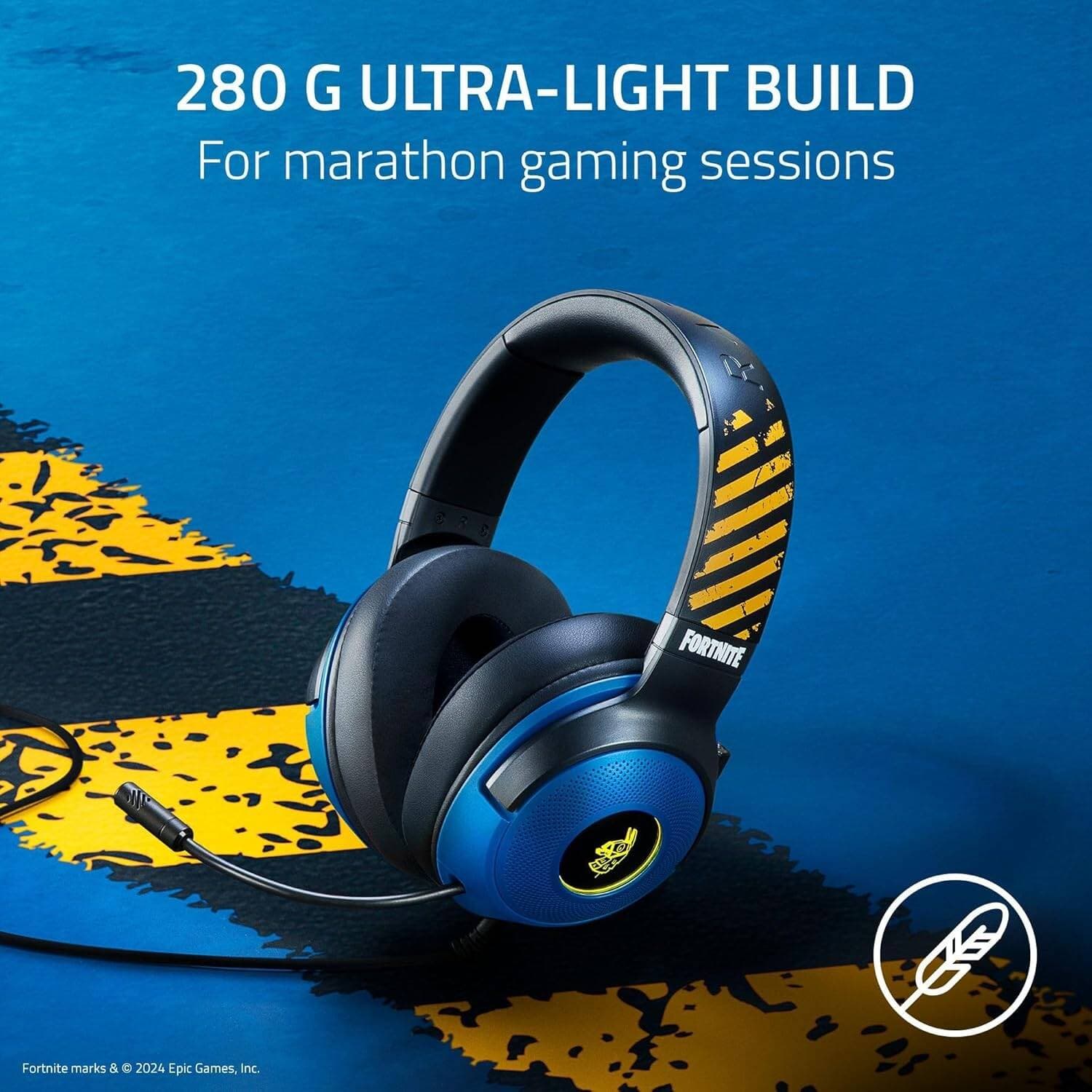 HEADSET RAZER KRAKEN V3 X FORTNITE EDITION USB SURROUND 7.1 2