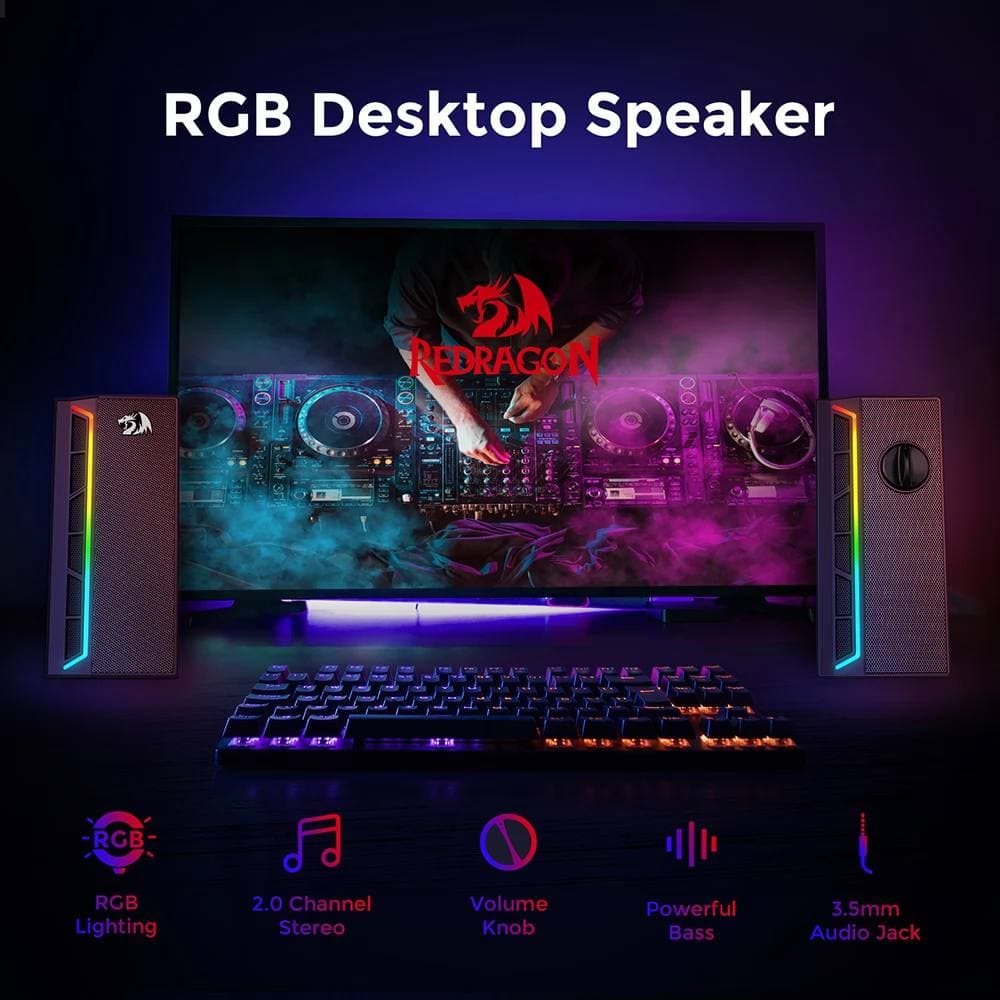 SPEAKER REDRAGON GS580 CALLIOPE AUX + USB 3
