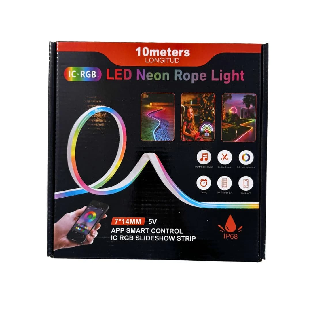 LED NEON IC-RGB LONGITUD ROPE LIGHT 5M 2