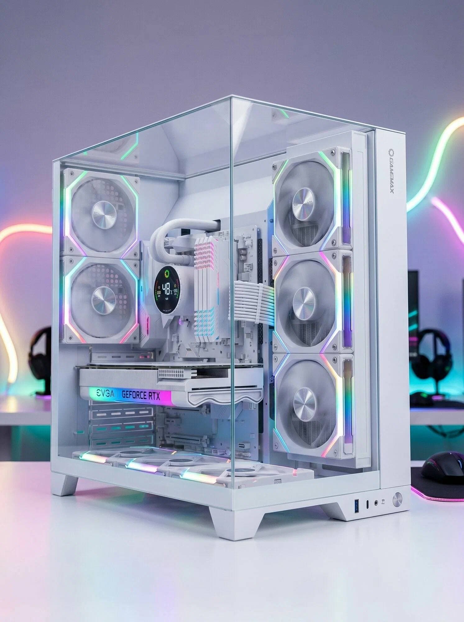 CASE GAMEMAX INFINITY PRO WHITE EDITION WITH 5 FANS