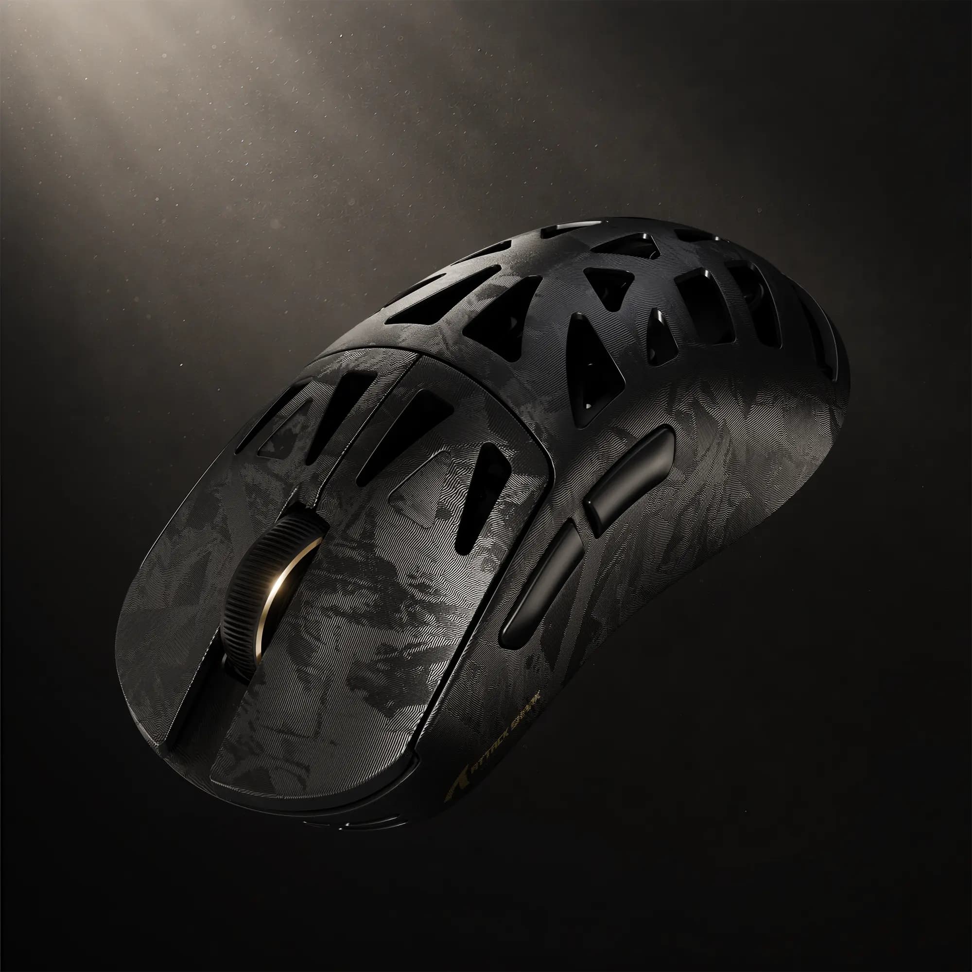 MOUSE ATTACK SHARK RS6 ULTRA BLACK WIRE + WIRELESS + BLUETOOTH