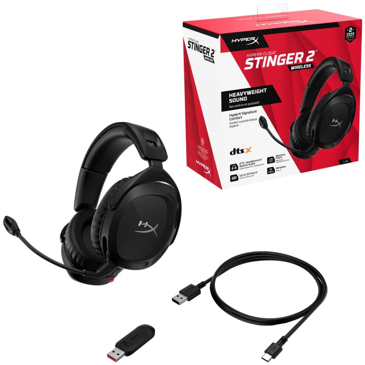 HEADSET HYPERX CLOUD STINGER 2 WIRELESS 2
