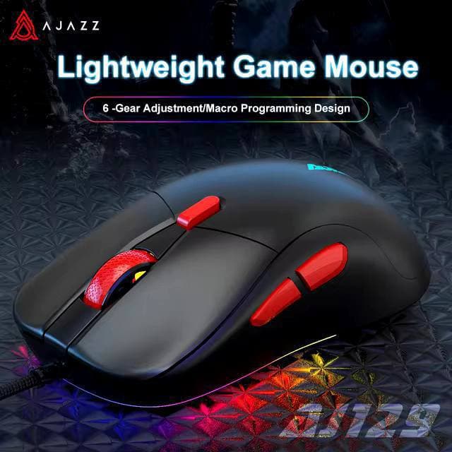 MOUSE AJAZZ AJ129 BLACK WIRED 2