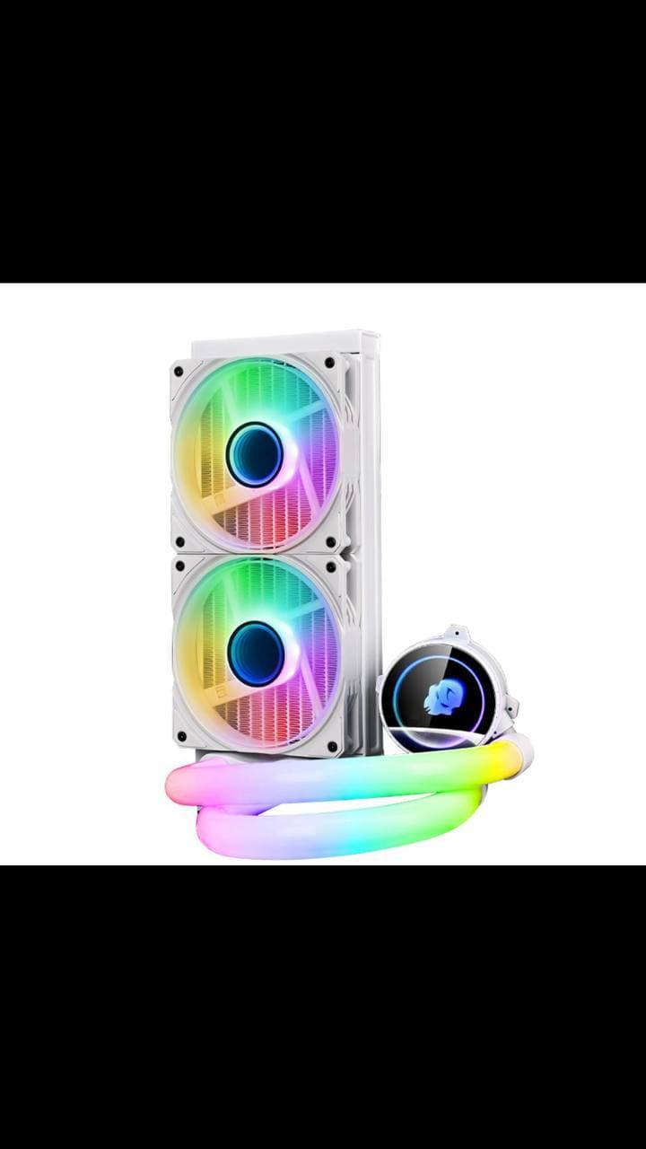 LIQUID COOLER COOLMAN RGB TUBES 240 WHITE