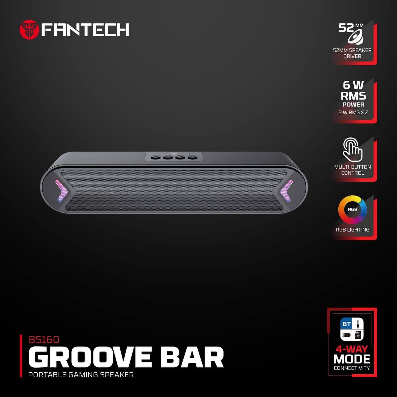 SPEAKER FANTECH SOUNDBAR BS160 RGB AUX