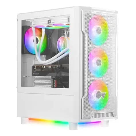 CASE GAMDIAS ATHENA M6 WHITE WITH 4 FANS