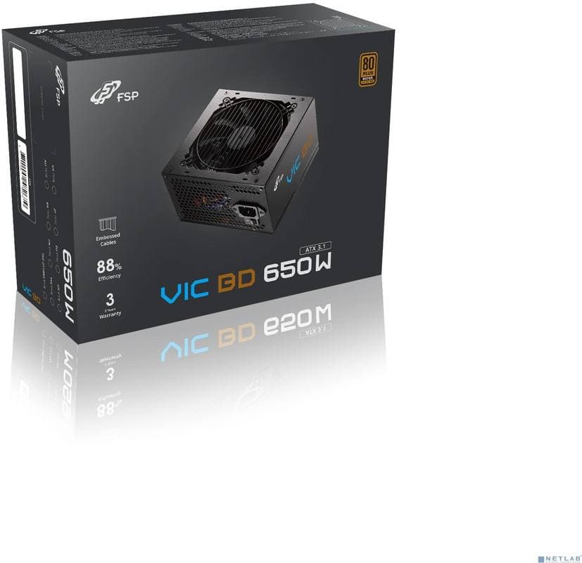 PSU FSP VIC 650W BRONZE NON MODULAR ATX 3.1