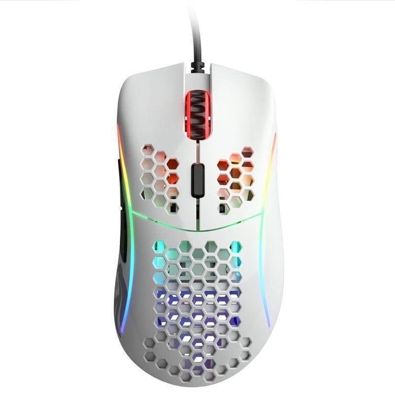 MOUSE GLORIOUS MODEL D WIRED GLOSSY WHITE