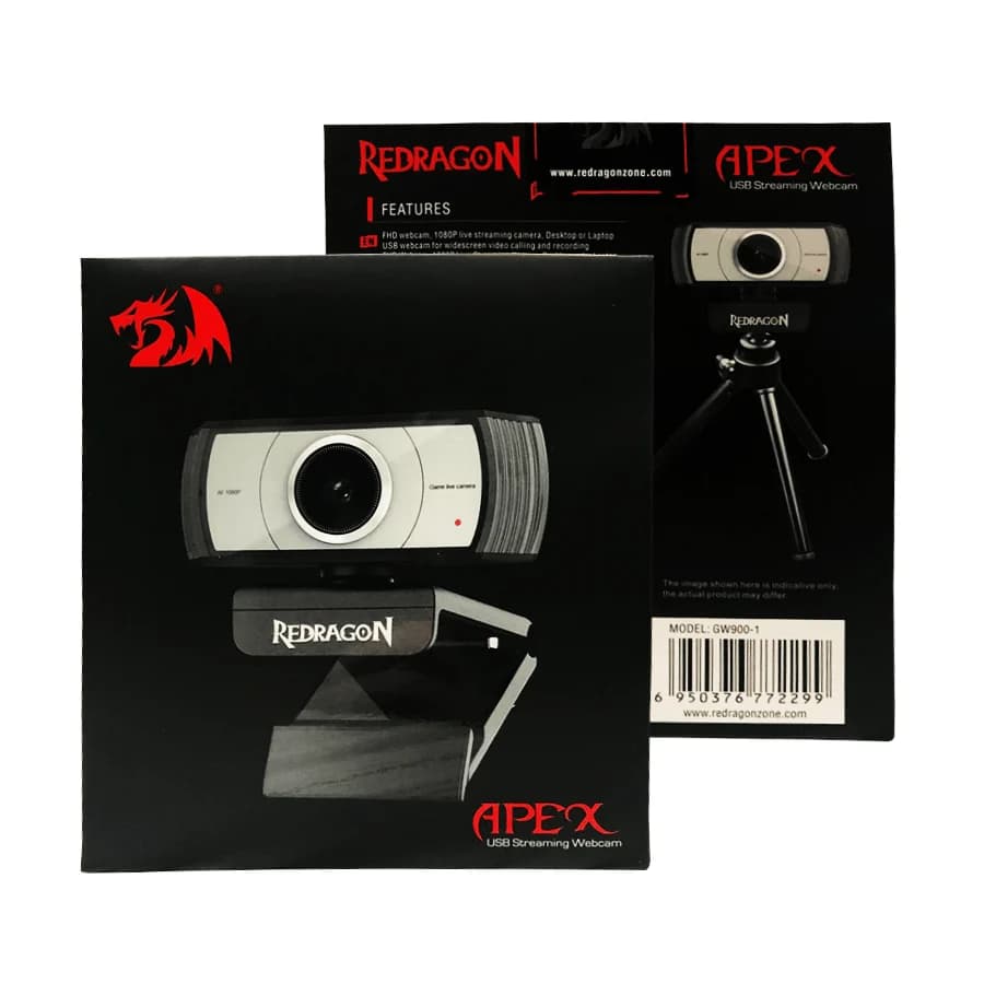 WEBCAM REDRAGON GW900 APEX WITH TRIPOD FULL HD