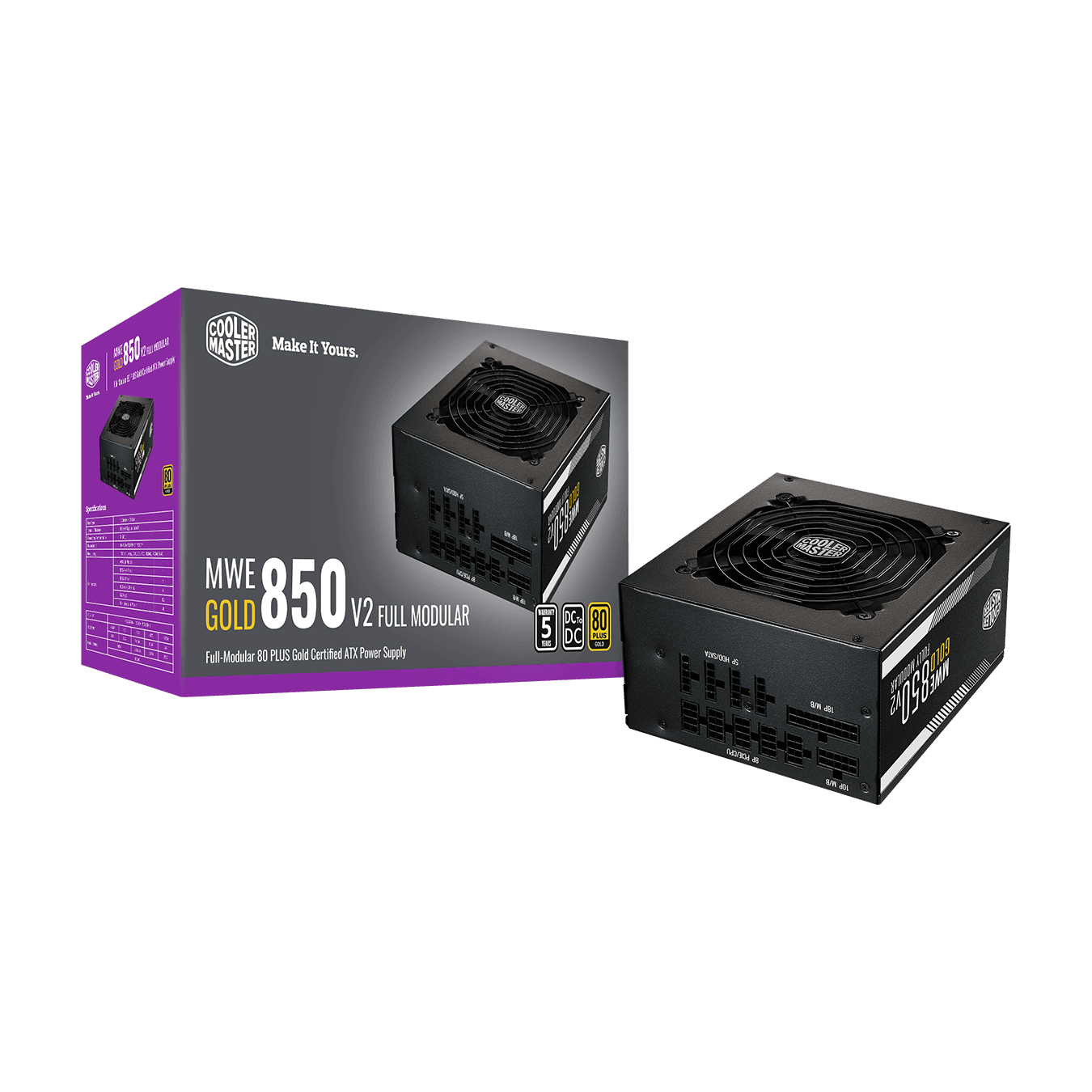 PSU COOLERMASTER MWE 850W GOLD FULL MODULAR
