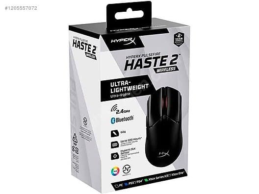 MOUSE HYPERX HASTE 2 BLACK WIRELESS + BLUETOOTH