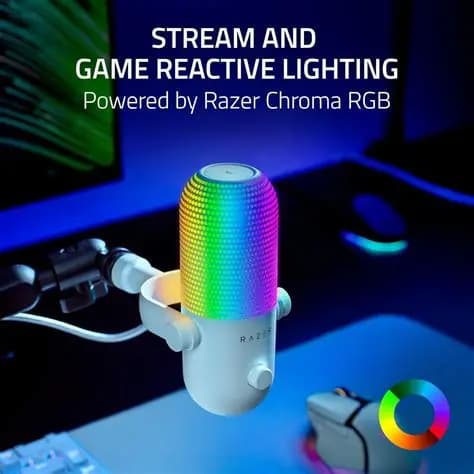 MIC RAZER SEIREN V3 CHROMA WHITE CONDENSOR
