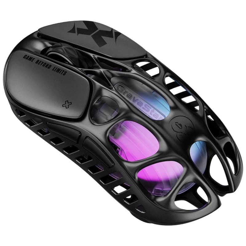 MOUSE GRAVASTAR GSX 1K BLACK WIRE + WIRELESS + BLUETOOTH