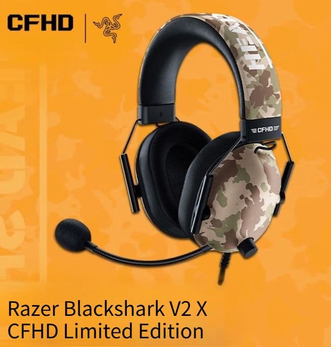 HEADSET RAZER BLACKSHARK V2 X AUX TACTICAL