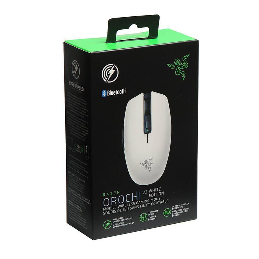 MOUSE RAZER OROCHI V2 WHITE EDITION WIRELESS + BLUETOOTH