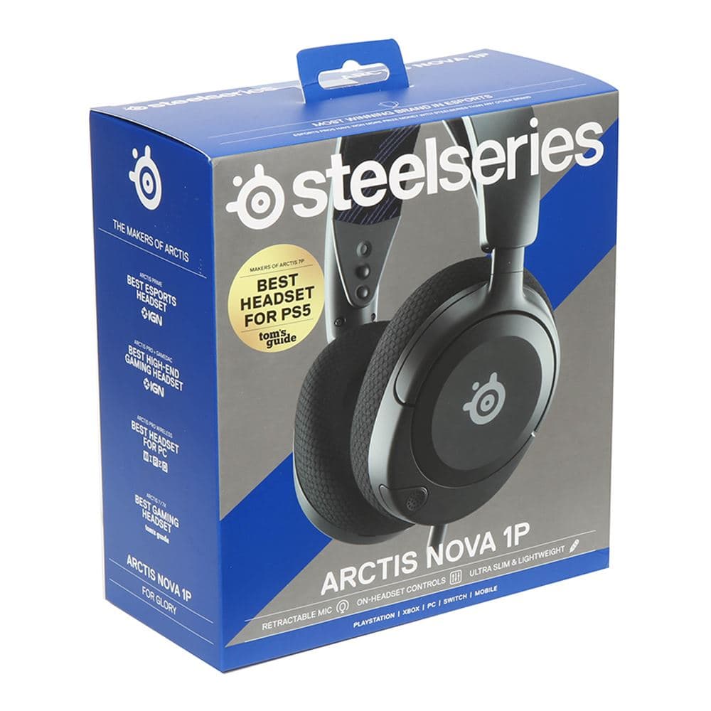 HEADSET STEELSERIES ARCTIS NOVA 1P AUX BLACK
