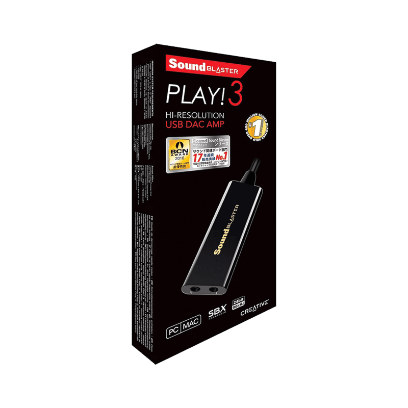 SOUND CARD CREATIVE SOUND BLASTER PLAY! 3 + DAC AMP