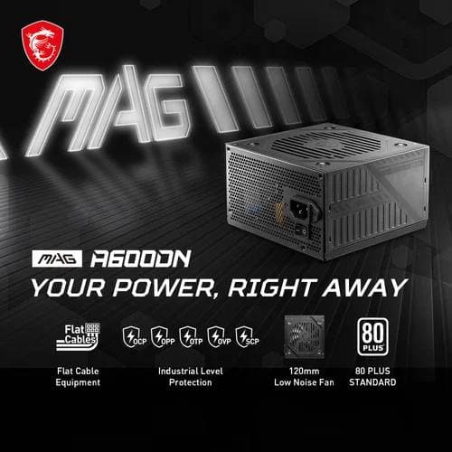 PSU MSI MAG A600DN 600W STANDARD