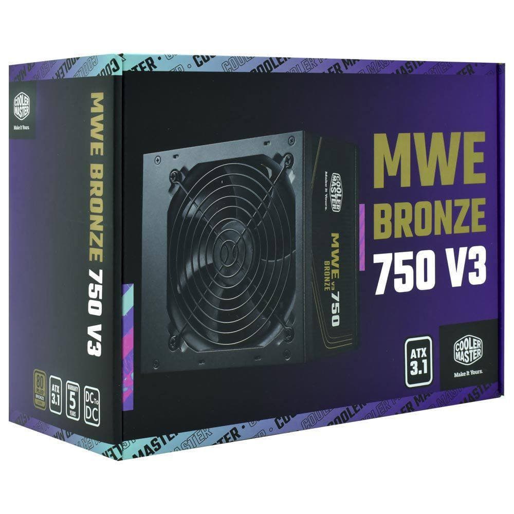PSU COOLERMASTER MWE 750W BRONZE V3