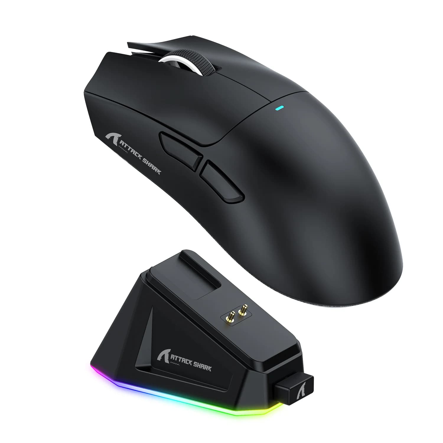 MOUSE ATTACK SHARK X11 BLACK WIRE + WIRELESS + BLUETOOTH