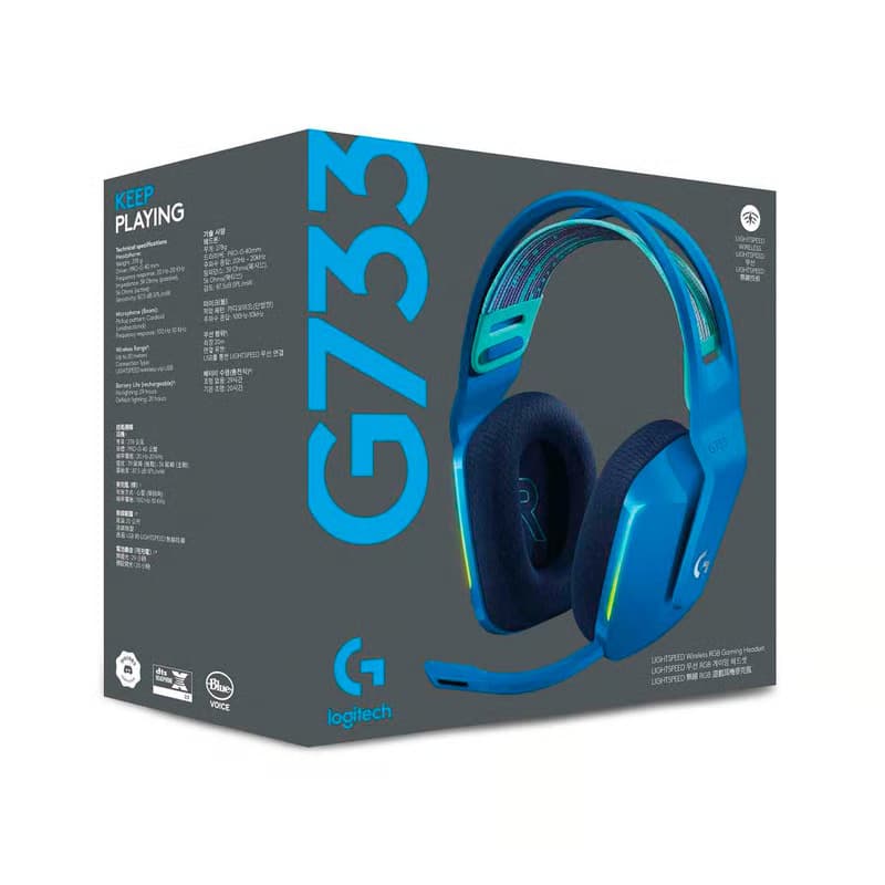 HEADSET LOGITECH G733 BLUE EDITION WIRELESS