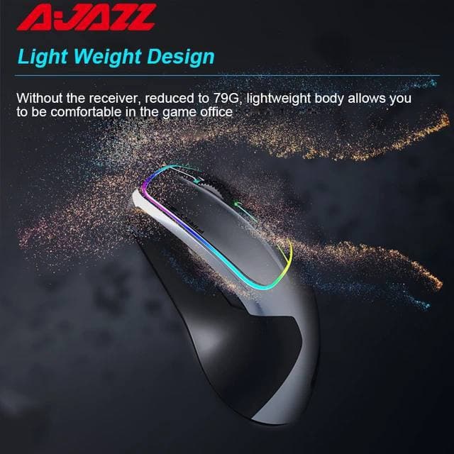MOUSE AJAZZ F22 GREY WIRELESS + BLUETOOTH