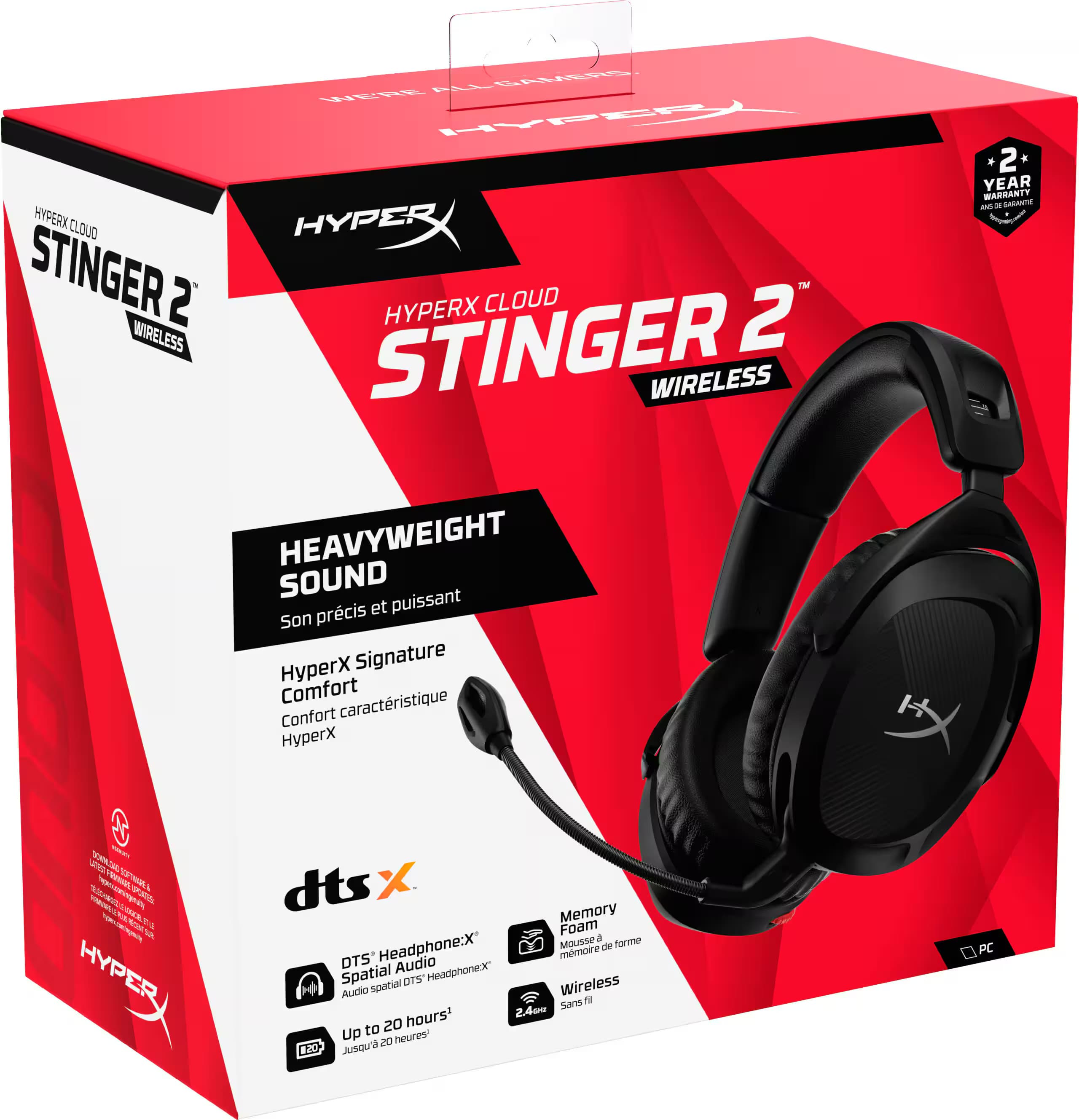 HEADSET HYPERX CLOUD STINGER 2 WIRELESS