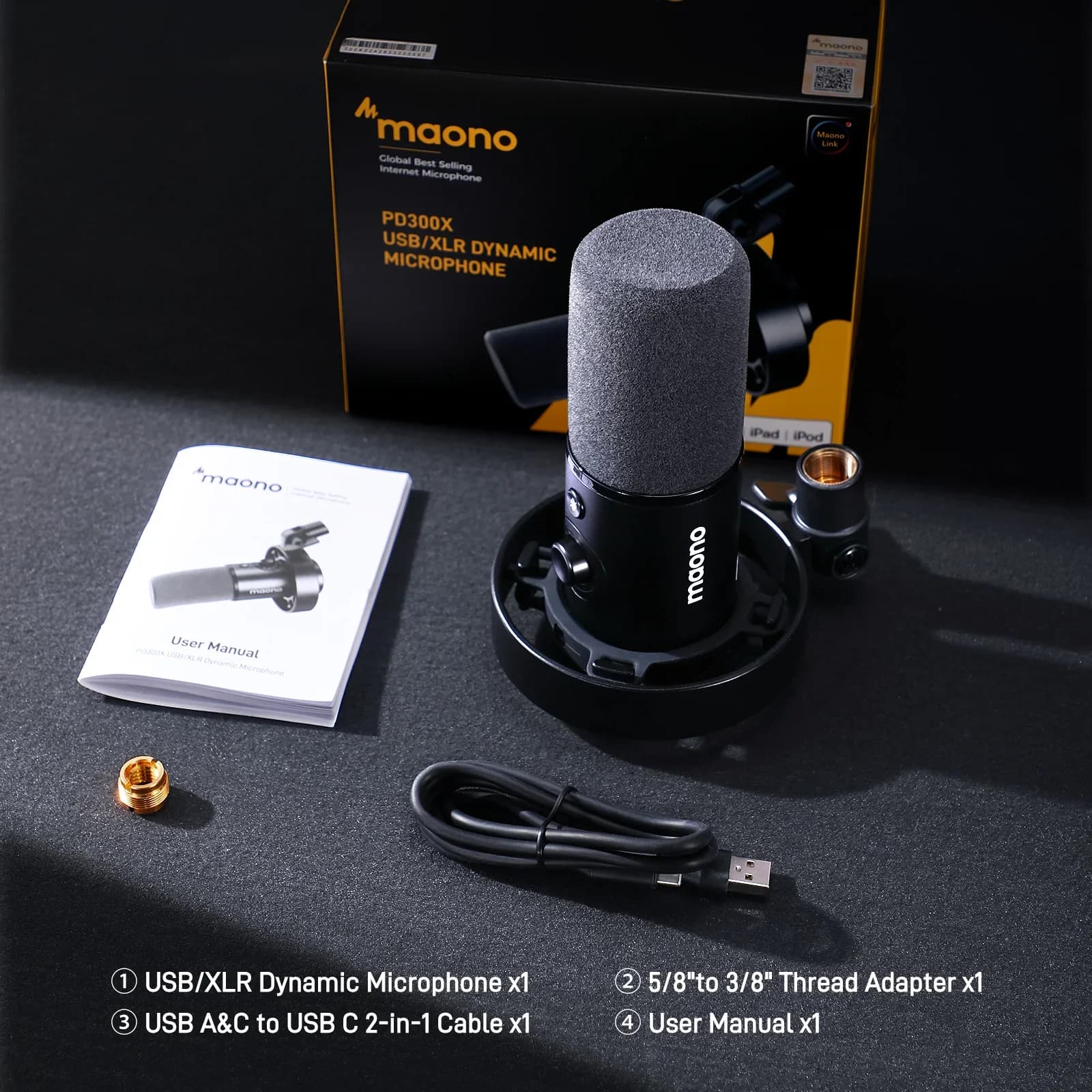 MIC MAONO PD300X USB/XLR DYNAMIC