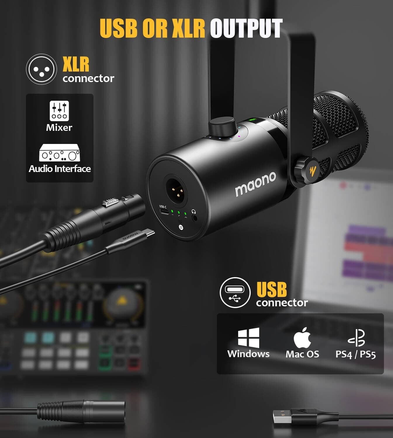 MIC MAONO PD400X USB/XLR DYNAMIC
