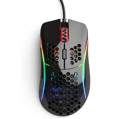 MOUSE GLORIOUS MODEL D MINUS WIRED GLOSSY BLACK