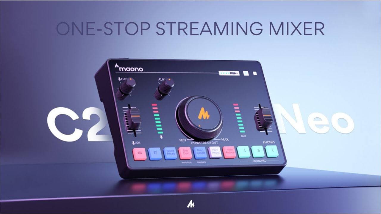 MAONO C2 NEO AUDIO MIXER + SOUND CARD