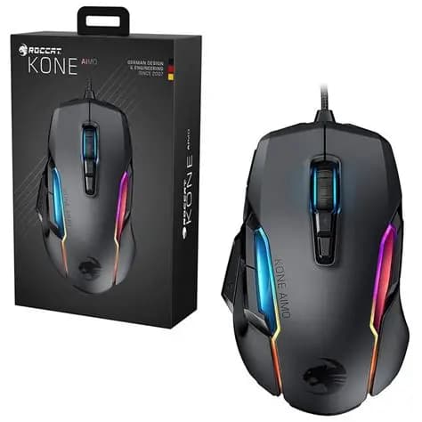 MOUSE ROCCAT KONE AIMO BLACK WIRED