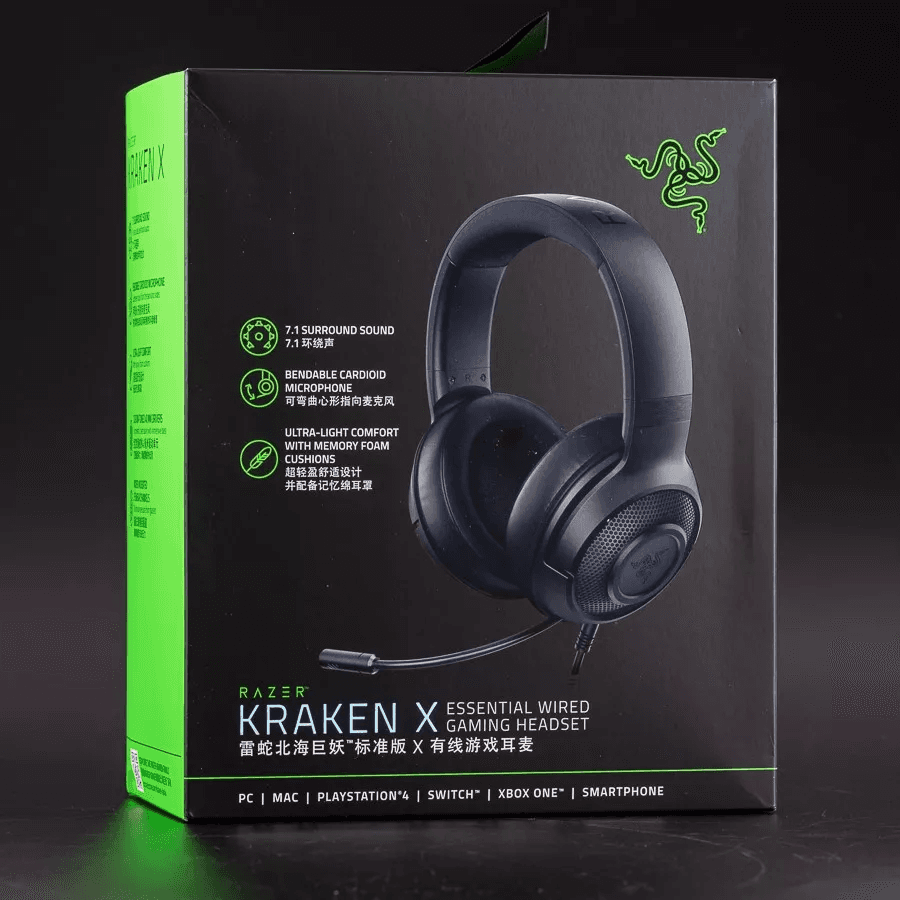 HEADSET RAZER KRAKEN X ESSENTIAL AUX