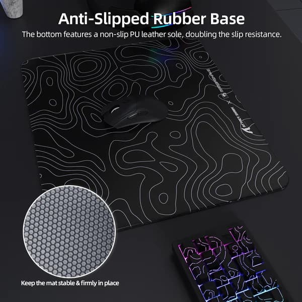 MOUSE PAD ATTACK SHARK CM02 BLACK 450X400X4MM