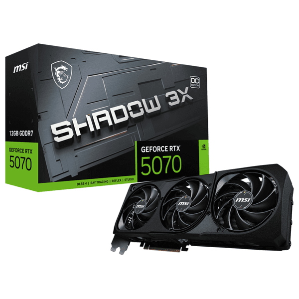 GPU MSI RTX 5070 SHADOW 3X 12GB OC