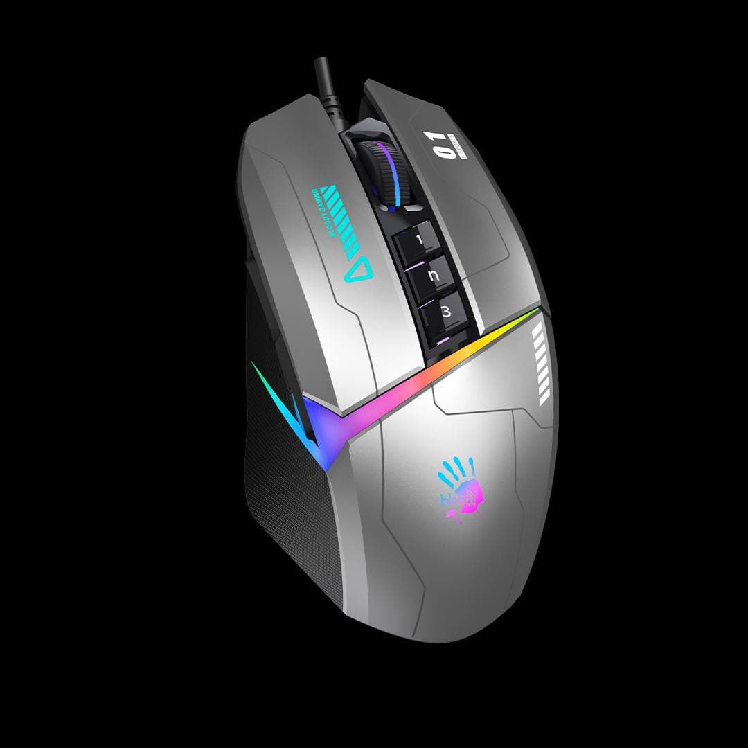MOUSE BLOODY W60 MAX GREY WIRED