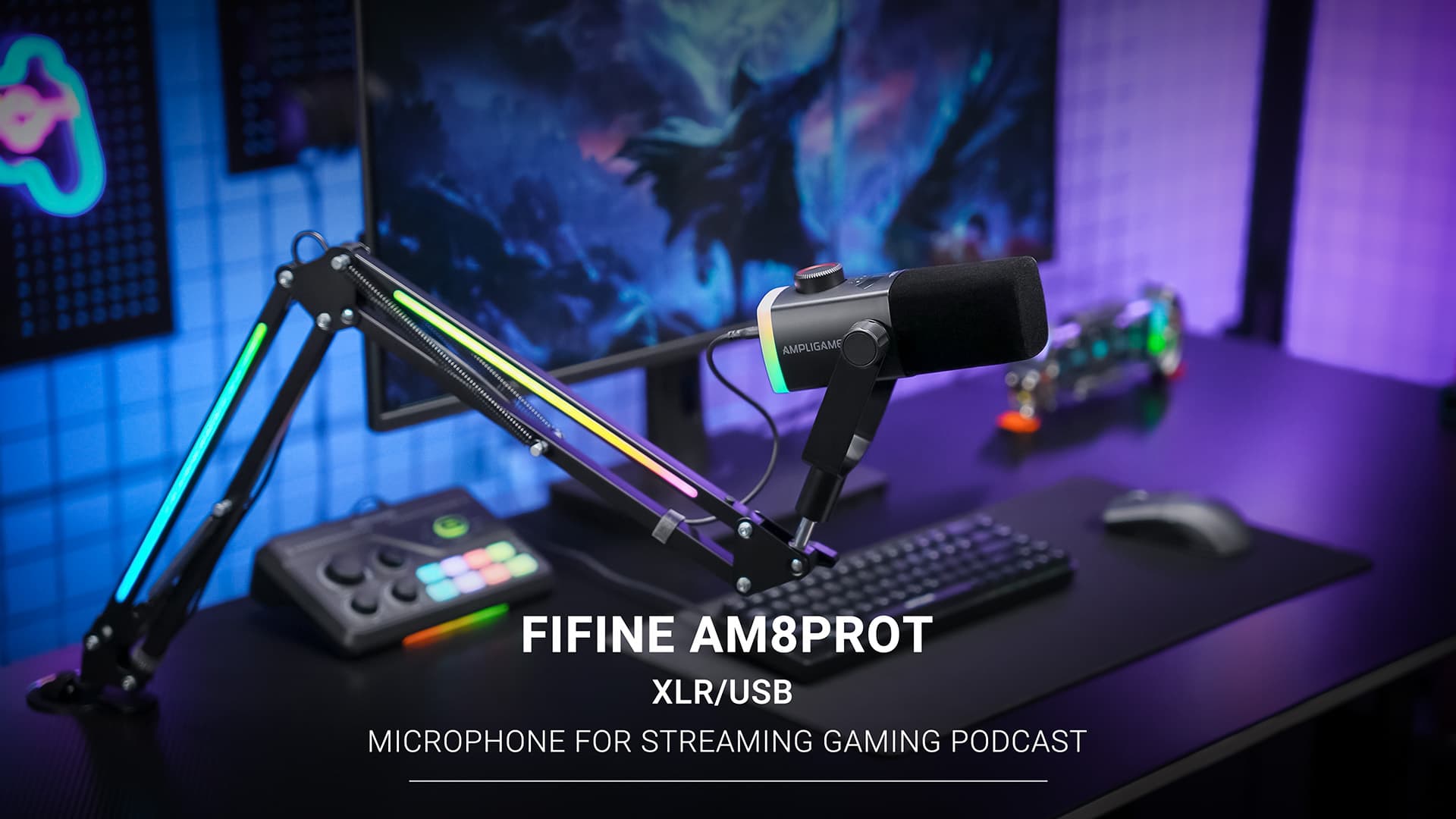 MIC FIFINE AM8 PRO T BLACK USB + XLR