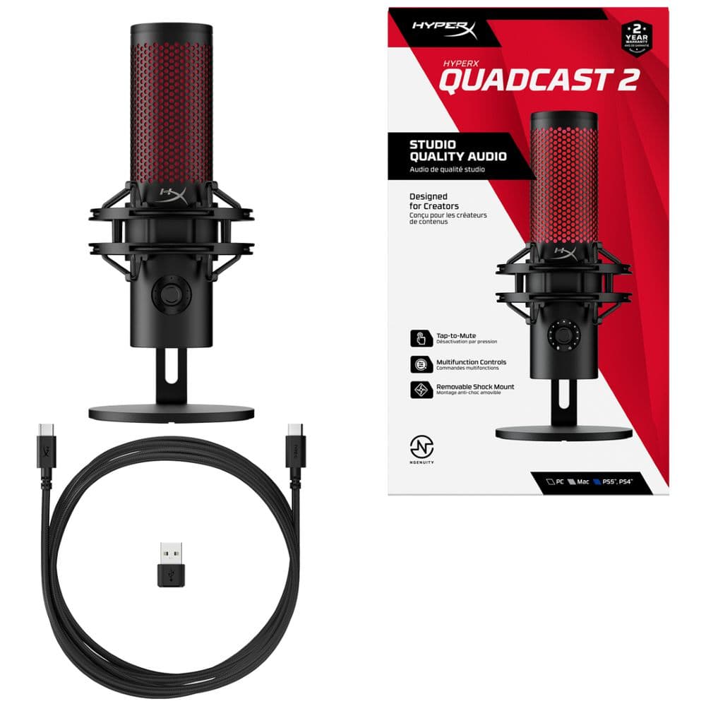 MIC HYPERX QUADCAST 2 CONDENSOR USB
