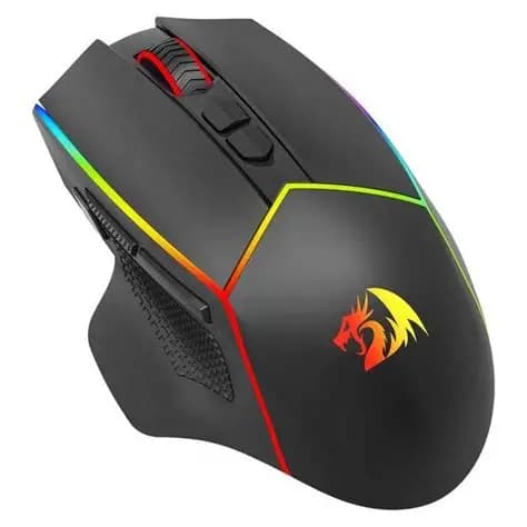 MOUSE REDRAGON M814 AXE PRO BLACK WIRE + WIRELESS + BLUETOOTH