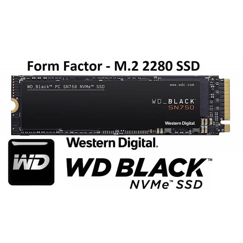 M.2 NVME WD BLACK SN750 BLACK 250GB GEN3