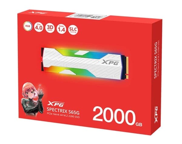 M.2 NVME XPG S65G 2TB RGB HEATSINK GEN4