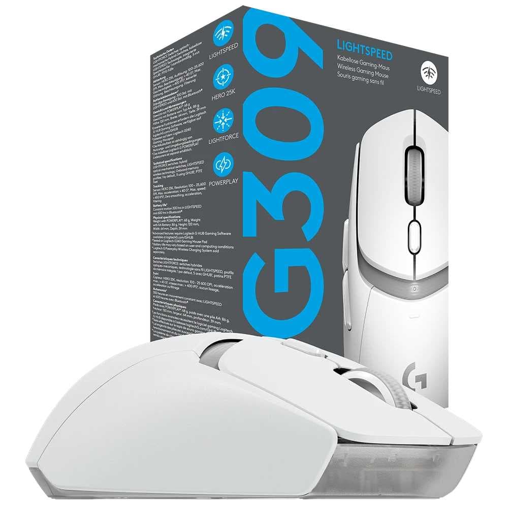 MOUSE LOGITECH G309 WHITE EDITION WIRELESS + BLUETOOTH