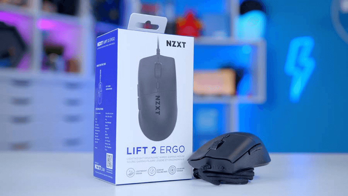 MOUSE NZXT LIFT 2 ERGO WIRED BLACK
