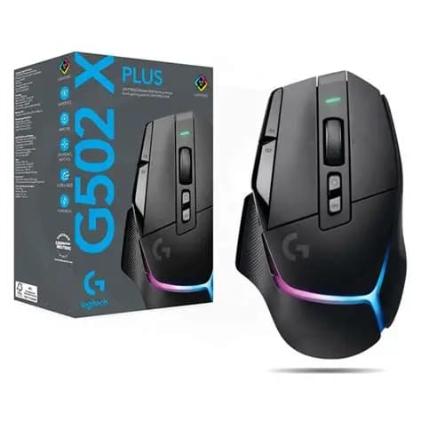 MOUSE LOGITECH G502X PLUS BLACK WIRELESS