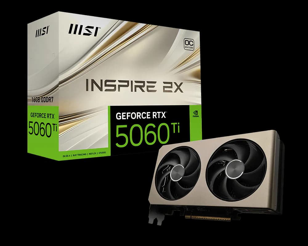 GPU MSI RTX 5060 TI INSPIRE 2X 16G OC