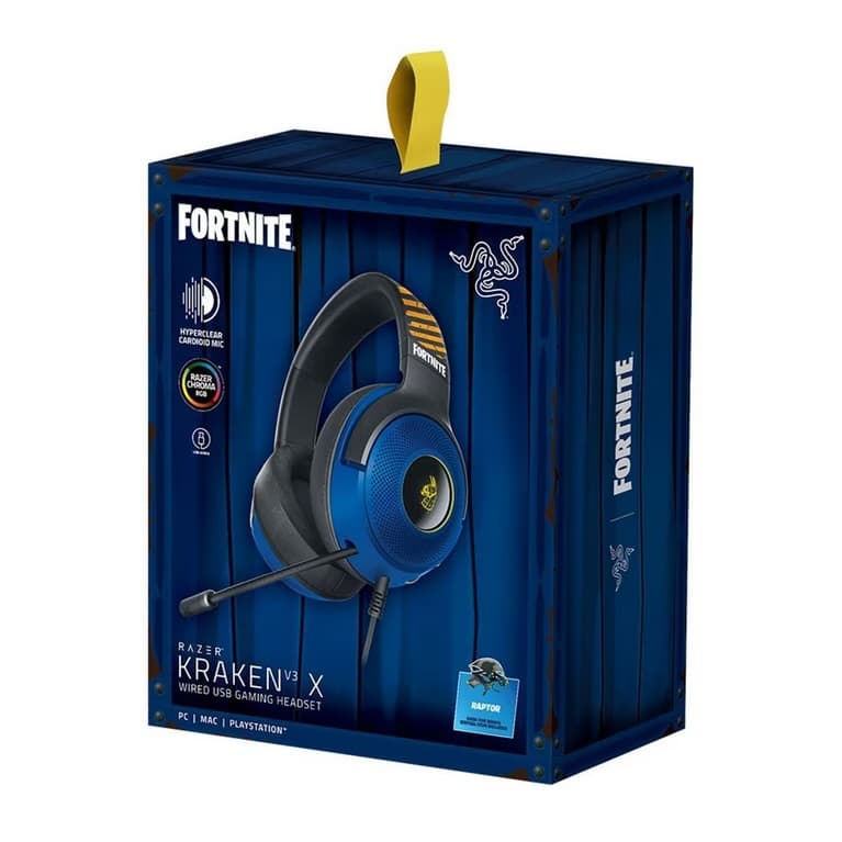 HEADSET RAZER KRAKEN V3 X FORTNITE EDITION USB SURROUND 7.1