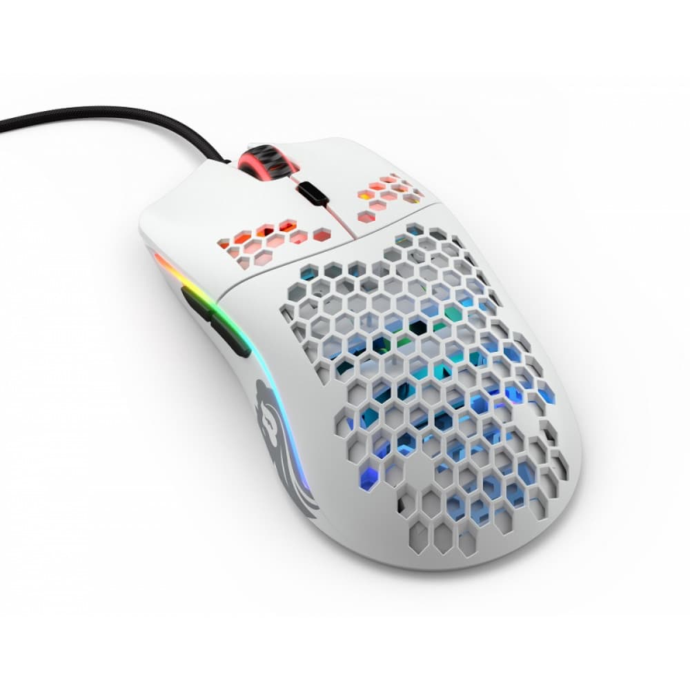 MOUSE GLORIOUS MODEL O WIRED MATTE WHITE