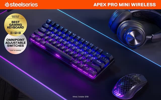 KEYBOARD STEELSERIES APEX PRO MINI WIRELESS
