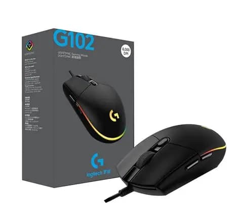 MOUSE LOGITECH G102 BLACK WIRED